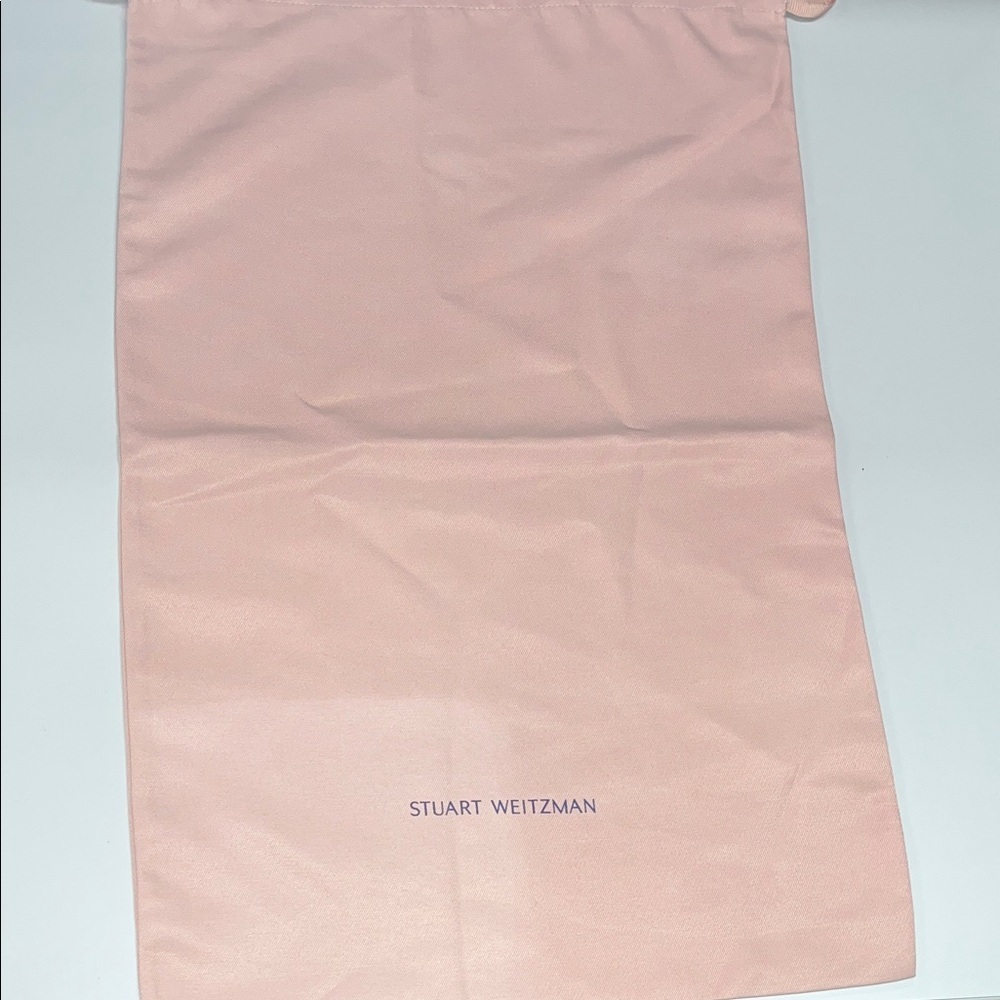 Stuart Weitzman Large Blush Pink Dust Bag 16.5” X 25.5”
